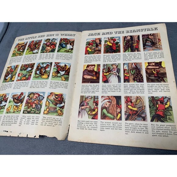 Vintage 1940s Childrens Book "16 Nursery Tales" Illustrated Paperback - Picture 3 of 7